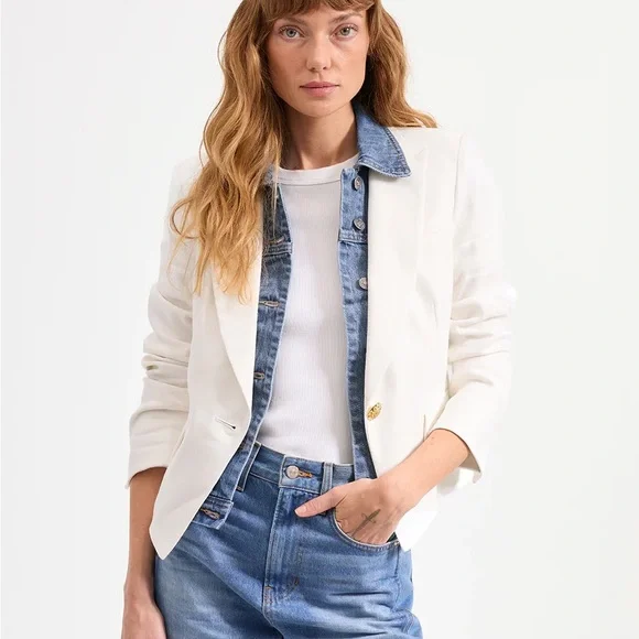 Veronica Beard Slate Denim Dickey - Picture 2 of 7